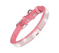 - Dog Collar - Microfibre Rhinestone Pet Accessories, Adjustable, Unusual Collar for Women, Soft, Tear-Resistant Dog Collar for Puppies, Fashionable Kitten Cat Collar, Glitter