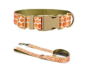 Dog Collar: Nice Pumpkin Leash for Large Dogs Strong Harvest Theme Leash Long Belt Halloween Theme Pumpkin Dog Collar Girl