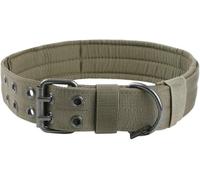 dog collar， Nylon Tactical Dog Collar For Medium And Large Dogs Heavy Duty Thick Durable Training Collars(Army Green,L)