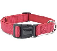 dog collar, Nylon Tactical Dog Collar Personalized Thick Soft And Adjustable Military Training Puppy(Red,L)