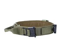 Dog Collar Pet Collar Pulling Rope Collar Durable Nylon Training Traction Collar with Steel Buckle for Medium Large Dogs Outdoor Travel (Green)