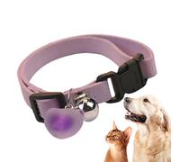 Dog Collar, Portable Base, Dog Collars, Pet Collar, Plush Heart, Charm and Sounding Bell, Adjustable Cat Collar, Dog Collar, Dog Breeding Accessories for Puppies, Kittens and Dogs Pets