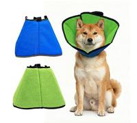Dog Collar Protective Collar, Breathable and Soft, Adjustable Collar for Dogs, Comfortable Dog Collar for Lick Protection, Post-Operative Protection against Wound Licks, Blue, M