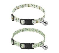 Dog Collar Quick Release Buckle Girl & Boy Dog Collars 2 Pcs Green Gnome Clover Yellow Light Green Gnome Clover Fresh