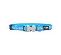 Dog collar Red Dingo STYLE FLAMINGO Turquoise 31-47 cm
