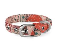 Dog Collar,Red Style Mushrooms Printed Pet Collar, Adjustable Pet Collars Suitable for Small and Medium Dogs,Cats