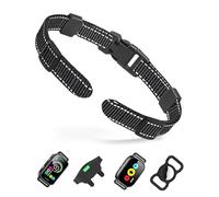 Dog Collar Replacement Strap for Shock, Bark & Training Collars - Adjustable Reflective Nylon Strap, Durable E-Collar Band Compatible with Most Training Receivers (Fits Small, Medium, Large Dogs)