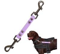 Dog Collar Safety Clip Waterproof Collar Backup Clip for All Pets' Harness & Dog Collar Double Ended Clasp for The Safety of Daily Walk/Training (Lavender, 9 inch)