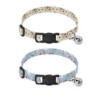 Dog Collar Soft Padding Buckle Pet Collars with Bells Adjustable Fits Small Dogs Puppies Cats 2 Pcs Chocolate Nut Cookies with Bow Cake Whisk Donut