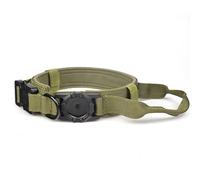 Dog Collar - Tactical Adjustable Collar for Medium and Large Dogs with Integrated Holder, Metal Buckle, and Anti-Impact Grip