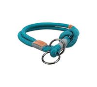 Dog collar - TRIXIE - Be Nordic - Slip with stopper - 50 x 1.3 cm - Petrol blue/light grey