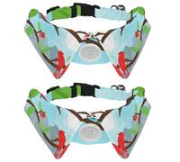 Dog Collar with Bow Tie, Adjustable Dog Formal Tuxedo Collar with Removable Shirt Collar, Cat Collars for Small Pets, Chameleon with Cherry