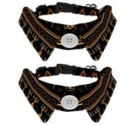 Dog Collar with Bow Tie, Adjustable Dog Formal Tuxedo Collar with Removable Shirt Collar, Cat Collars for Small Pets, African Womens