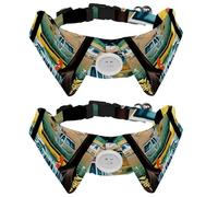 Dog Collar with Bow Tie, Adjustable Dog Formal Tuxedo Collar with Removable Shirt Collar, Cat Collars for Small Pets, Car Fishing