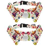 Dog Collar with Bow Tie, Adjustable Dog Formal Tuxedo Collar with Removable Shirt Collar, Cat Collars for Small Pets, Mexican Culture