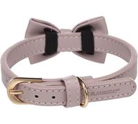 Dog Collar with bow tie Nela Violet S 29-35cm 15mm