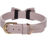 Dog Collar with bow tie Nela Violet S/M 31-39cm 20mm