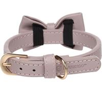 Dog Collar with bow tie Nela Violet XS/S 24-30cm 15mm