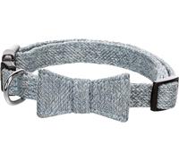 Dog Collar with bow tie Nelson Blue S 30-45cm 15mm