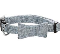 Dog Collar with bow tie Nelson Blue XS 25-40cm 15mm