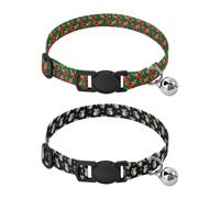 Dog Collars Adjustable Girl and Boy Dog Collars 2 Packs Sloth Red Orchard Pome Tree Koala Eucalyptus