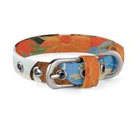 Dog Collars Dachshund Tropical Painting Art Adjustable Pet Collar for Small, Medium Cats Dogs