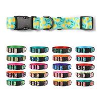Dog Collars for Medium Dogs - Safety Buckle Durable Plastic Light-Weight, Boy Dogs Collar for Medium Dog Collar with Cute Patterns Soft Adjustable (Light Green, M)