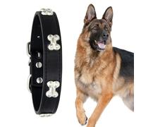 Dog Collars, Leather Dog Collars | Adjustable Breathable Leather Pet Collars | Pet Supplies Collars for Walking Jogging Camp