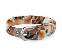 Dog Collars Watercolor Deer Giraffe Adjustable Pet Collar for Small, Medium Cats Dogs