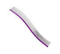 Dog Comb - Dog Dematting Comb | Pet Grooming Hair Removal Curved Comb | Pet Comb, Metal Teeth Comb For Dogs & Cats, Pet Hair Comb For Home Grooming, Removes Knots, Mats And Tangles