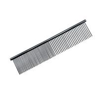 Dog Comb For Grooming Professional Stainless Steel Metal Dog Cockapoo Pet Cat Grooming 7.5" Comb Rake Brush Tool For Long Haired Dogs