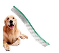 Dog Comb for Grooming - Stainless Steel & Aluminium | Detangling Comb for Long & Short | Gentle Care Against Knots & Tangles | Pet Care for Dogs & Cats
