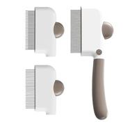 Dog Comb | Non-Slip Professional Portable Remover with Handle,Pet Grooming Tool,for Legs Face Bath Time Home Vet Pet Spa Daily Long-Hair Short-Hair Puppy Kitten Outdoor