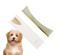 Dog Comb - Stainless Steel Dog Brush for Removing Undercoat and Detangling - Pet Accessories for Older Dogs Long-Haired Breeds Daily Use During the Coat Change Season for Puppies