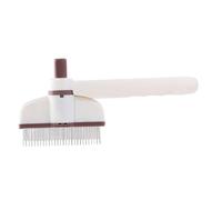 Dog Comb Tool, Rotatable Grooming Device, Self Cleaning Brush, 18 × 6 cm Pet Hair Supply, Compact Veterinary Accessory, Reliable Shedding Setup, for Puppy Bunny Kitten Cat Clinic Care Season