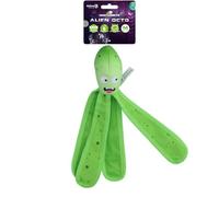 Dog Comets Alien Octo M Groen - Plush Squeaky Dog Toy | Green