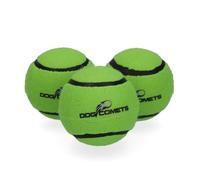 Dog Comets Starlight Tennis Ball - Diameter 6 cm - Dog Ball - Floating Dog Toy - Bouncing Dog Toy - Pack of 3 - Green