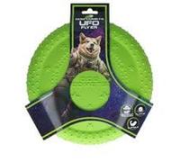 Dog Comets UFO Flyer Groen - Rubber Fetch Dog Ball | Green