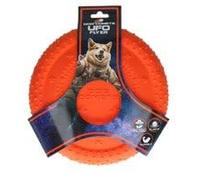 Dog Comets UFO Flyer Oranje - Rubber Fetch Dog Ball | Orange