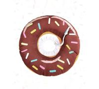 Dog Cone Adjustable Cat and Dog Recovery Cone Collar for Wound Healing Soft Anti Licking Postoperative Protective(Chocolate,Neck girth 13-22cm)