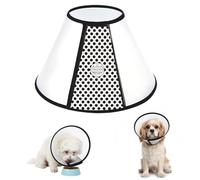 Dog Cone, Adjustable Elizabethan Collar for Large Dogs 33-38 cm Neck Size, Anti-Bite Lick Safety Neck Cover, One for Dogs Prevent Licking, Dog Head Cone for Wound Protection and Grooming