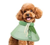 Dog Cone Collar - Adjustable Drawstring Closure, 16.9 Inch Dog Cone Collar for Prevent Licking, Protective Recovery Wrap with Soft Fabric Edge, Neck Support Gear for Healing and Wound Protection