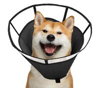 Dog Cone Collar, Comfortable Adjustable Neck Cone, Breathable Anti-Lick Shield, Soft Wound Care Wrap, Protective Recovery Collar for Small, Medium and Large Breeds