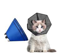 Dog Cone Collar for Dogs After Surgery,OneTigris Adjustable Head Cone for Large Dogs,Neck Soft Cone Alternative Elizabethan Dog Recovery Collars Prevent Licking (Blue, S)