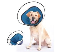 Dog Cone Collar, Pet Cone for Dogs to Stop Licking, Comfy Cones for Large Medium Small Dogs, Soft Cones forDogs After Surgery, Head Neck Elizabethan Collar Blue, SM