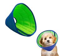 Dog Cone Collar, Soft Dog Cat Recovery Collar Adjustable Mesh Cone Collars Anti- Bite Elizabethan Collar Breathable Pet Protective Neck Cone Collars for Cats Small Dogs After Surgery (Blue Green, S)