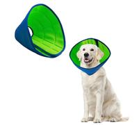 Dog Cone Collar, Soft Dog Cat Recovery Collar Adjustable Mesh Cone Collars Anti- Bite Elizabethan Collar Breathable Pet Protective Neck Cone Collars for Cats Small Dogs After Surgery (Blue Green, L)