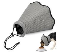 Dog Cone - Soft Collar 9 to 19 Inches, Polyester Cotton, Recovery Accessory, Comfortable Adjustable to Prevent Death from Dormitory Bedroom Indoor