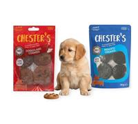 Dog Cookies Treats 2 X Packs 210g | Low in fat | No artificial colours & flavours | Suitable for all dogs over 4 months