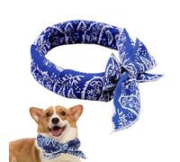 Dog Cooling Bandana - Breathable Cotton Neckerchief | 100 × 5 cm, 25 g Lightweight | Evaporative Cooling for Dogs in Heat, Outdoor Adventures & Walks